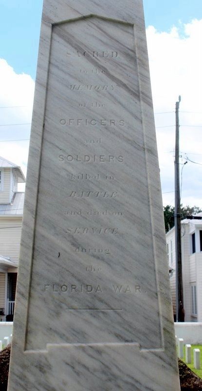 Dade Monument (front). Click for full size. Dade Monument (front) image. Click for full size.