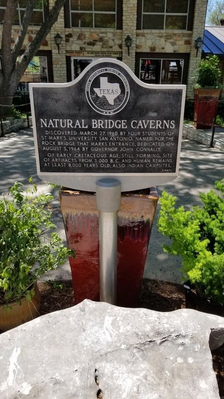 Natural Bridge Caverns Marker. Click for full size. Natural Bridge Caverns Marker image. Click for full size.