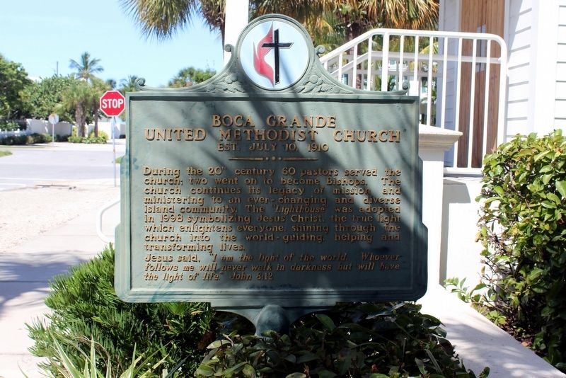 Boca Grande United Methodist Church Marker Side 2 image. Click for full size.