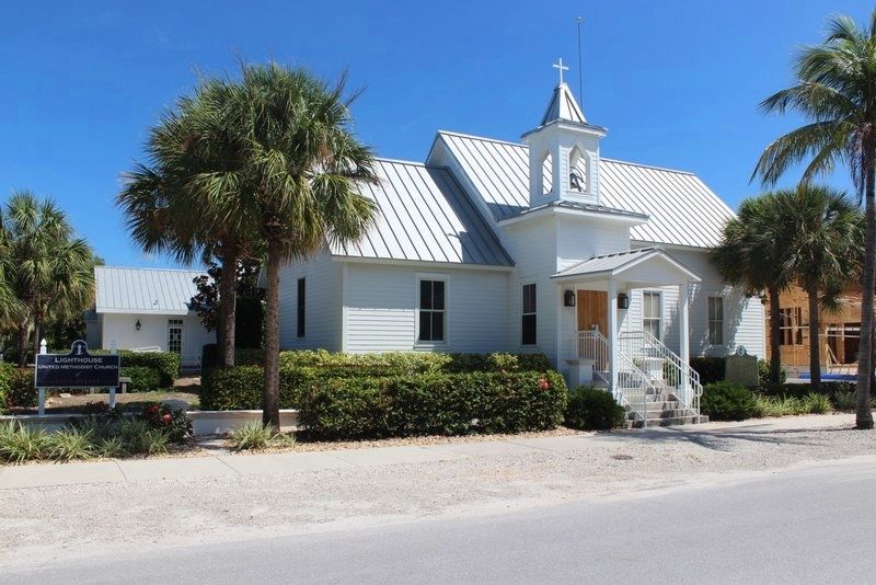 Boca Grande United Methodist Church and Marker image. Click for full size.