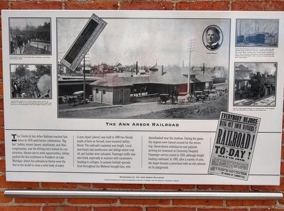 The Ann Arbor Railroad Marker. Click for full size. The Ann Arbor Railroad Marker image. Click for full size.