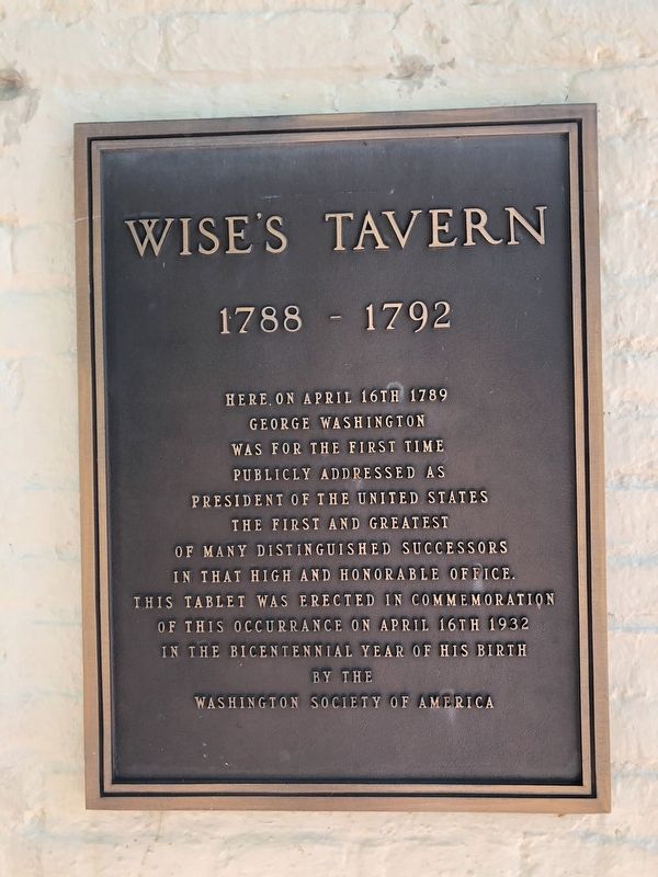 Wise's Tavern Marker image. Click for full size.