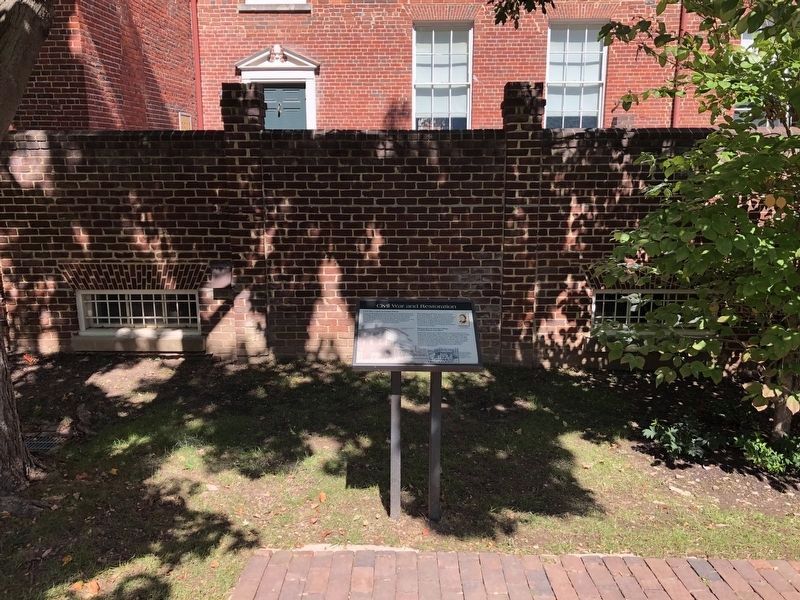 Civil War and Restoration Marker. Click for full size. Civil War and Restoration Marker image. Click for full size.