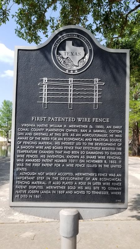First Patented Wire Fence Marker image. Click for full size.