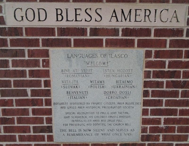 Monument to the Immigrants Languages of Ilasco Marker image. Click for full size.