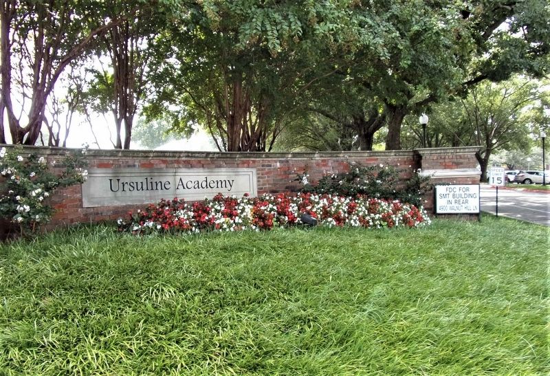 Ursuline Academy entrance. Click for full size. Ursuline Academy entrance image. Click for full size.