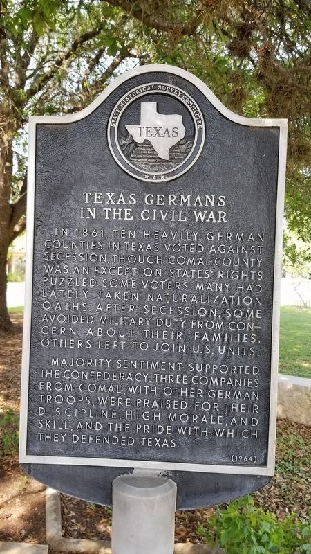 Texas Germans in the Civil War Marker image. Click for full size.