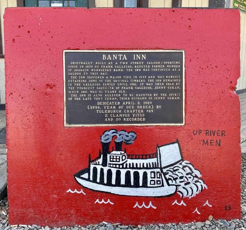 Banta Inn Marker image. Click for full size.