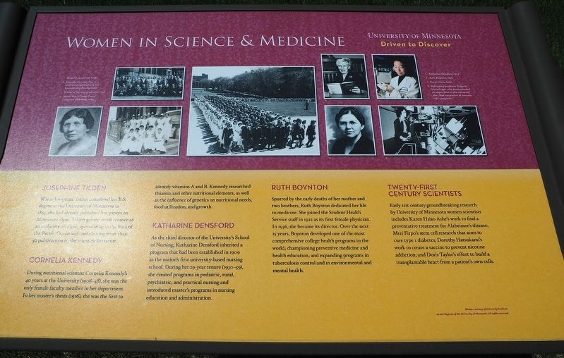 Women in Science & Medicine marker. Click for full size. Women in Science & Medicine marker image. Click for full size.
