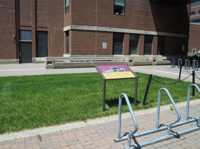Marker just east of the Mayo Building. Click for full size. Marker just east of the Mayo Building image. Click for full size.