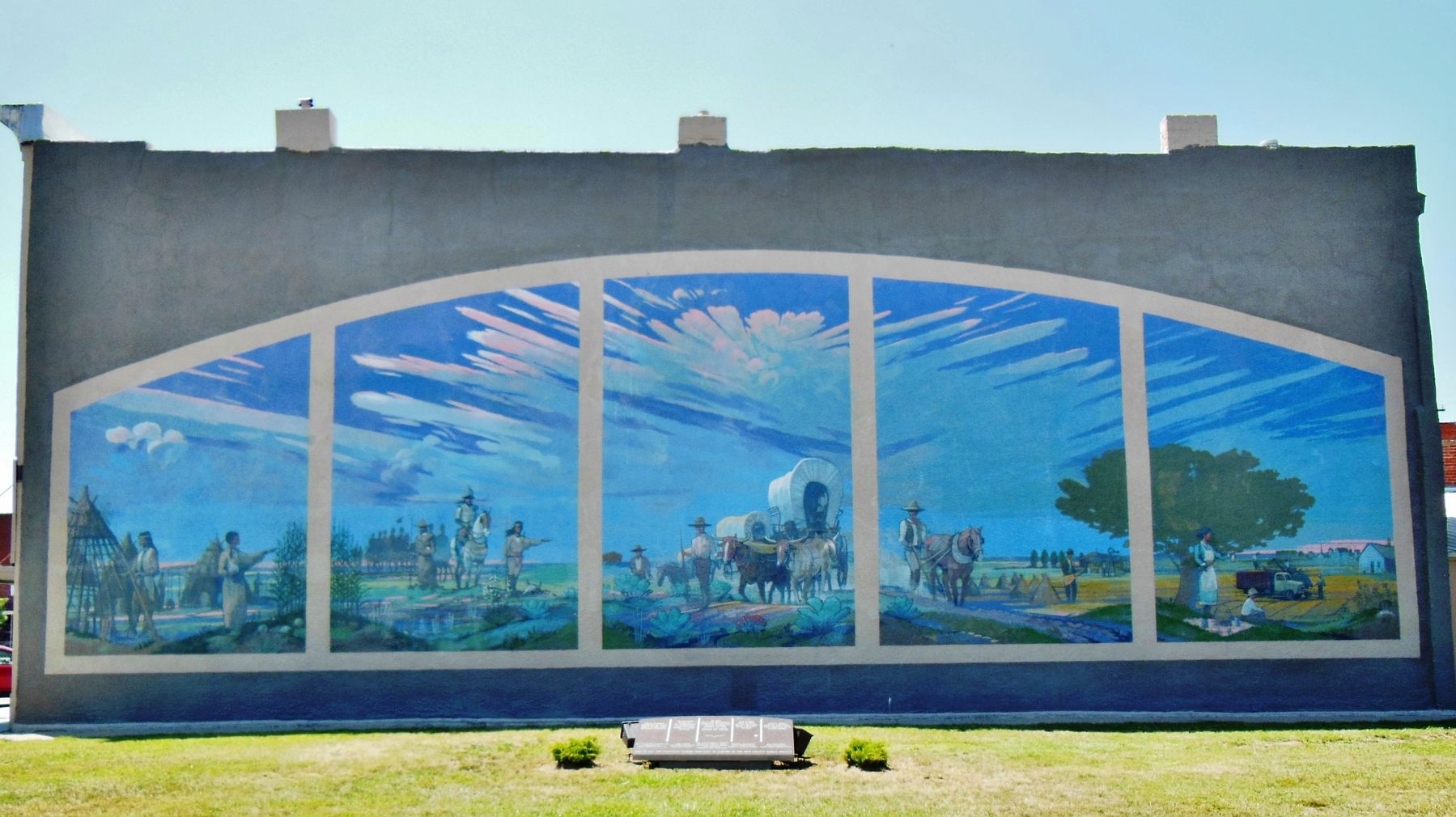 Rice County Historical Mural image. Click for full size.