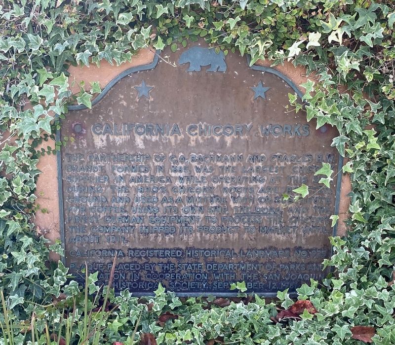 California Chicory Works Marker image. Click for full size.