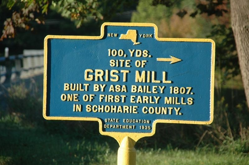 Grist Mill Marker. Click for full size. Grist Mill Marker image. Click for full size.
