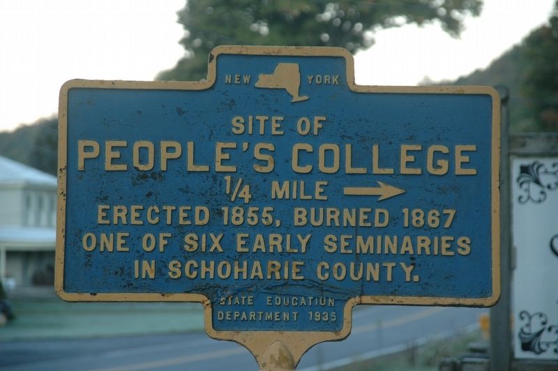 People's College Marker. Click for full size. People's College Marker image. Click for full size.