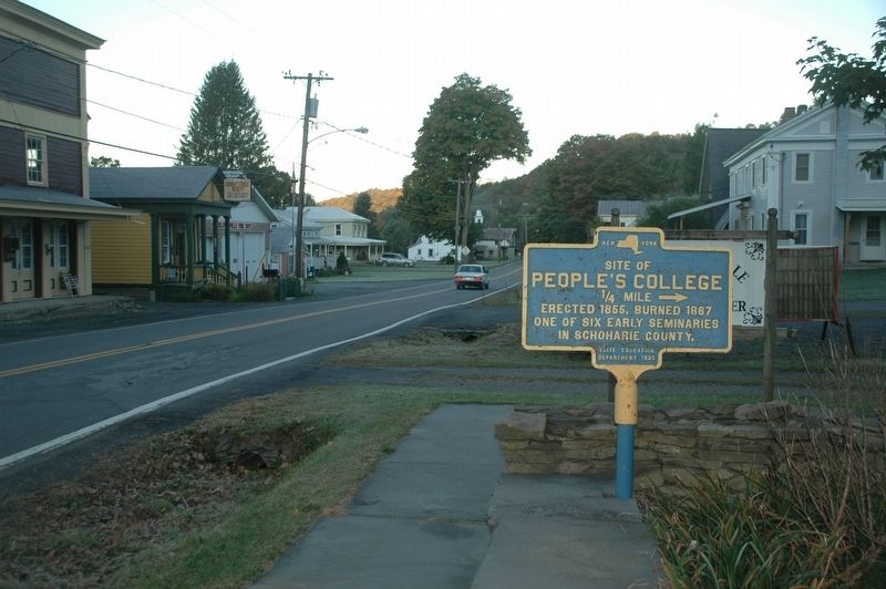 People's College Marker. Click for full size. People's College Marker image. Click for full size.