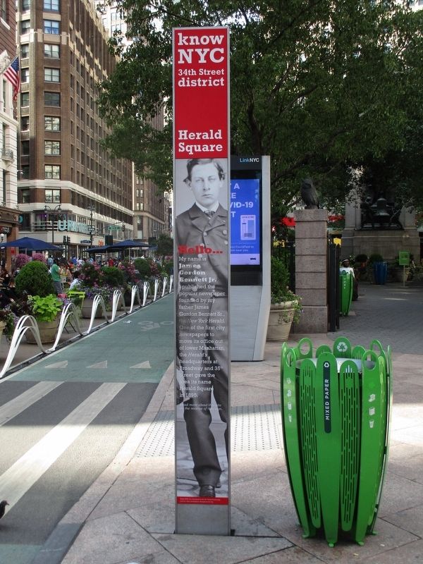 Herald Square wayside. Click for full size. Herald Square wayside image. Click for full size.