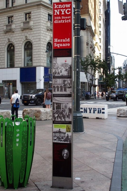 Herald Square wayside, back. Click for full size. Herald Square wayside, back image. Click for full size.