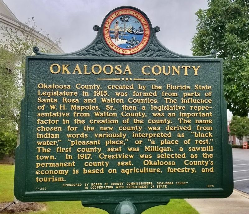 Okaloosa County Marker image. Click for full size.