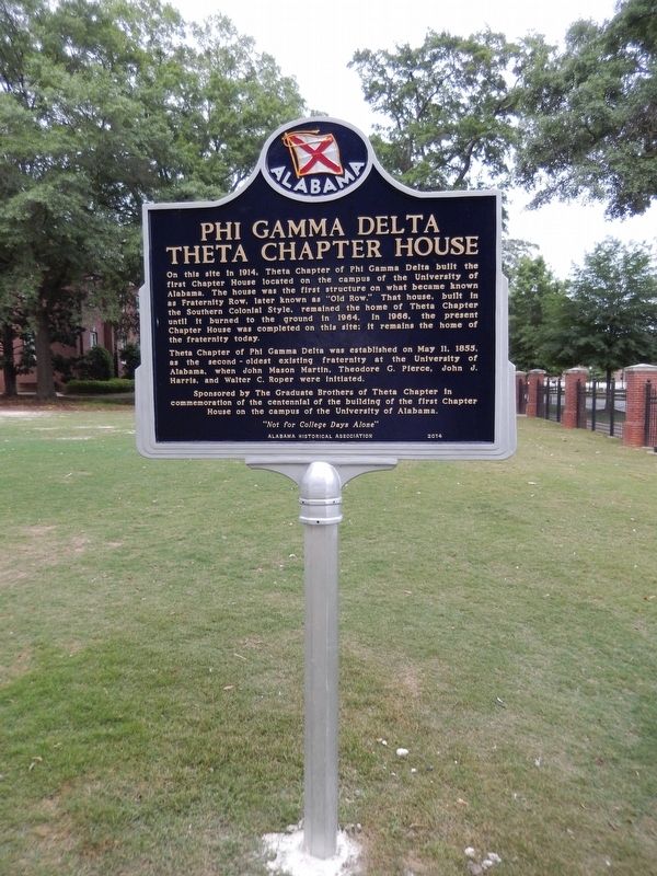 Phi Gamma Delta Theta Chapter House Marker image. Click for full size.