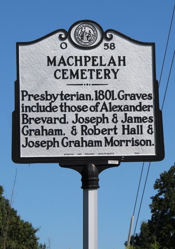 Machpelah Cemetery Marker image. Click for full size.