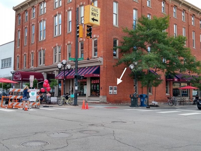 Germans on Ashley Street Marker. Click for full size. Germans on Ashley Street Marker image. Click for full size.