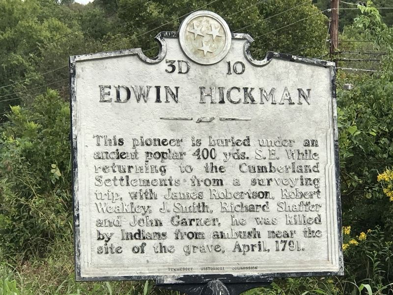 Edwin Hickman Marker image. Click for full size.