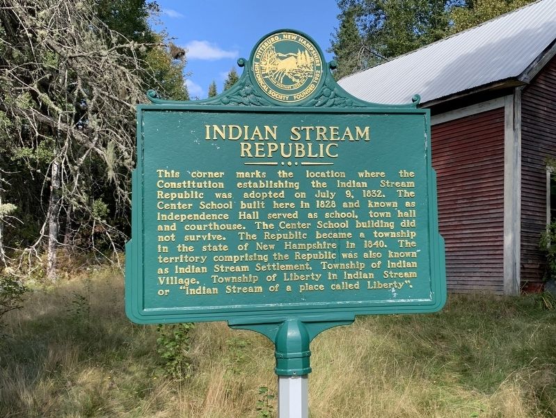 Indian Stream Republic Marker image. Click for full size.