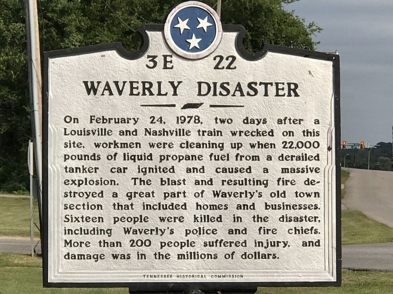 Waverly Disaster Marker image. Click for full size.