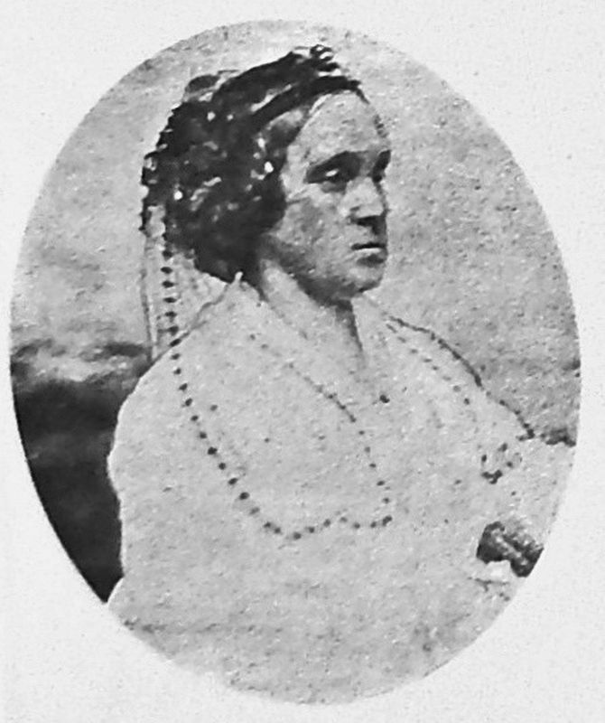 Marker detail: Lucy Wilhelmina Norvell Otey (1801-1866) image. Click for full size.