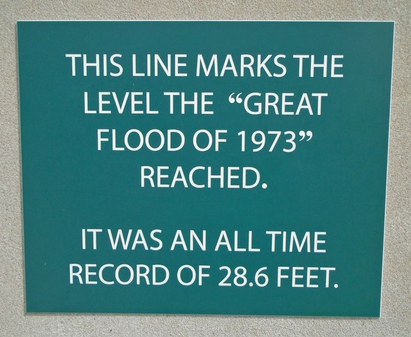 "Great Flood of 1973" Highmark Marker image. Click for full size.