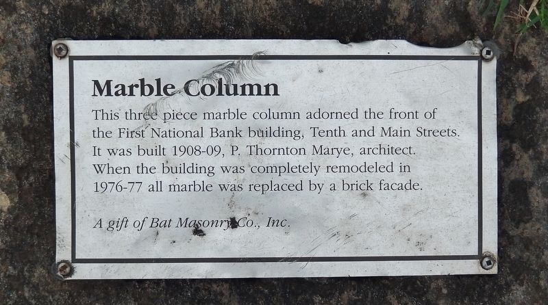 Marble Column Marker image. Click for full size.