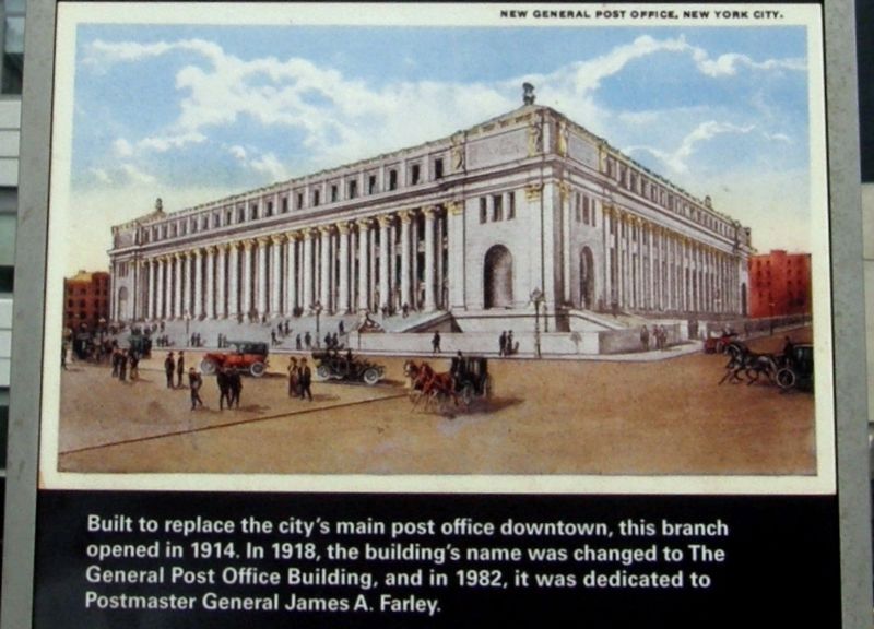 Farley Post Office wayside, back detail image. Click for full size.