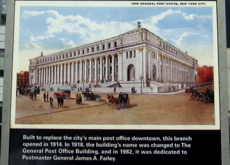Farley Post Office wayside, back detail. Click for full size. Farley Post Office wayside, back detail image. Click for full size.