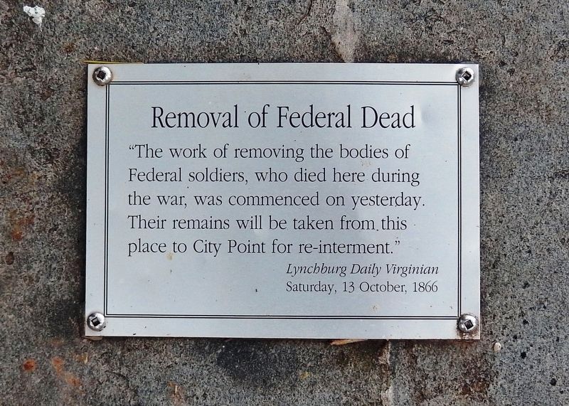 Removal of Federal Dead Marker (<i>panel 1</i>). Click for full size. Removal of Federal Dead Marker (<i>panel 1</i>) image. Click for full size.
