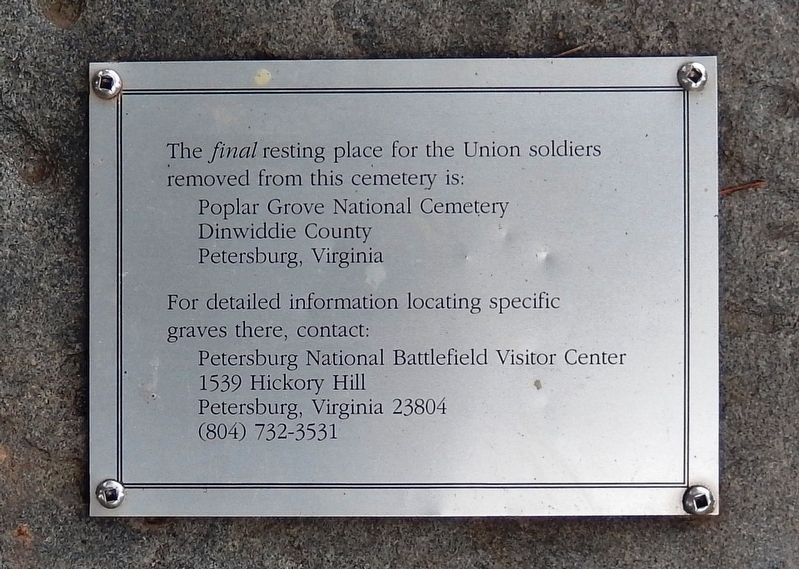 Removal of Federal Dead Marker (<i>panel 4</i>). Click for full size. Removal of Federal Dead Marker (<i>panel 4</i>) image. Click for full size.