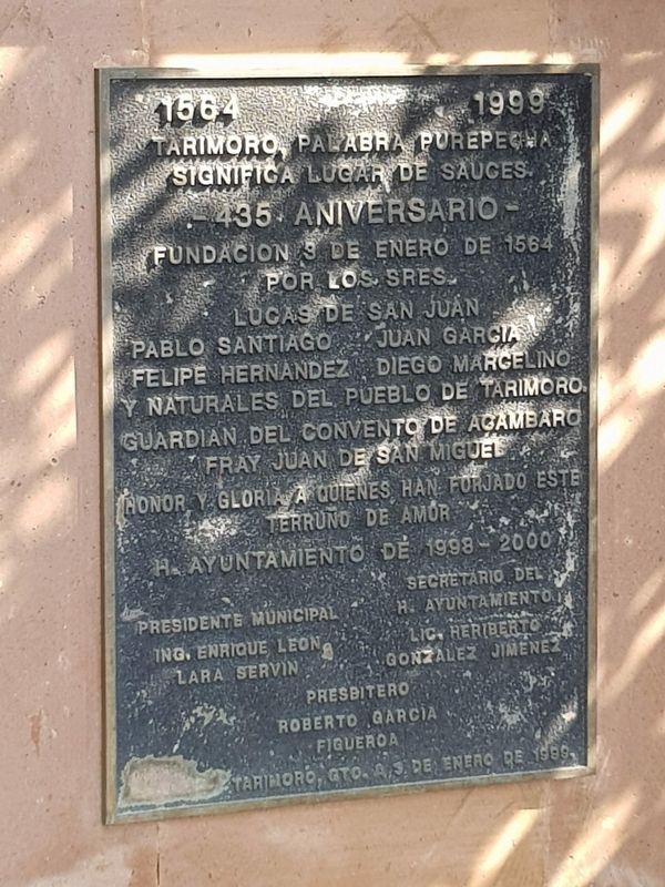 The Founders of Tarimoro Marker image. Click for full size.