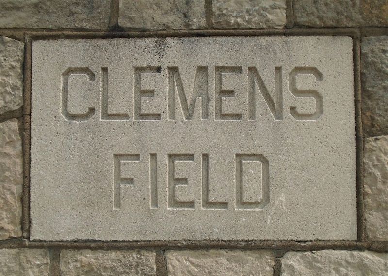 Clemens Field Name Stone. Click for full size. Clemens Field Name Stone image. Click for full size.