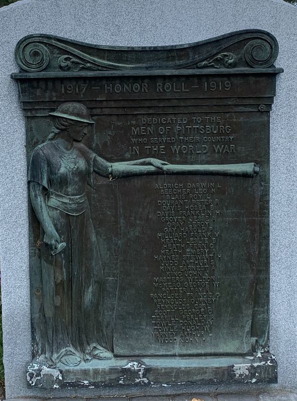 Pittsburg Honor Roll Marker image. Click for full size.