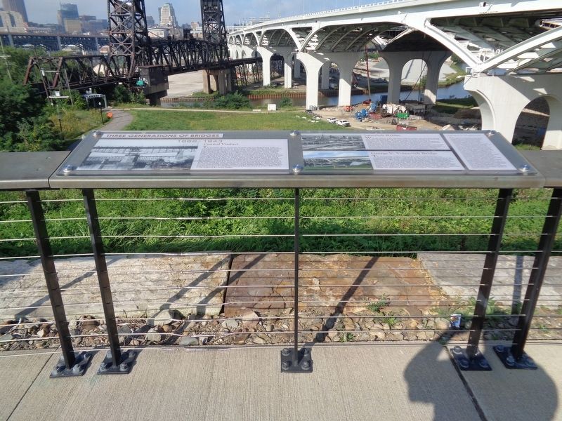 Three Generations of Bridges Marker. Click for full size. Three Generations of Bridges Marker image. Click for full size.