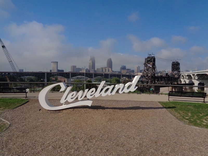 The Cleveland Skyline Marker image. Click for full size.