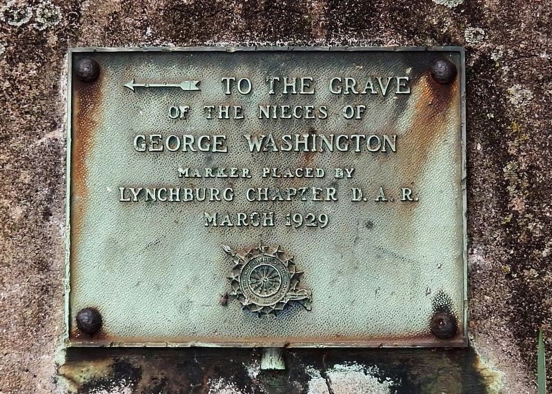 To the Grave of the Nieces of George Washington Marker image. Click for full size.