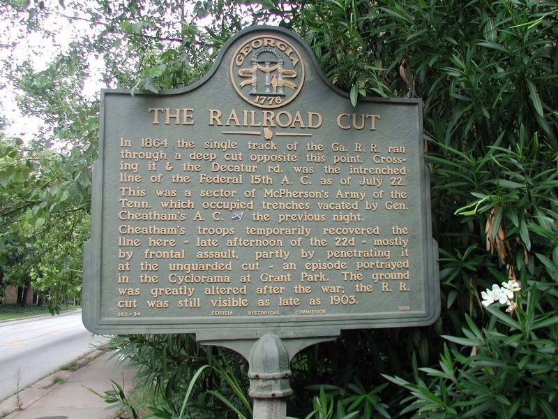 The Railroad Cut Marker image. Click for full size.