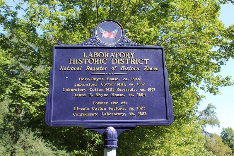 Laboratory Historic District Marker (Side 2) image. Click for full size.