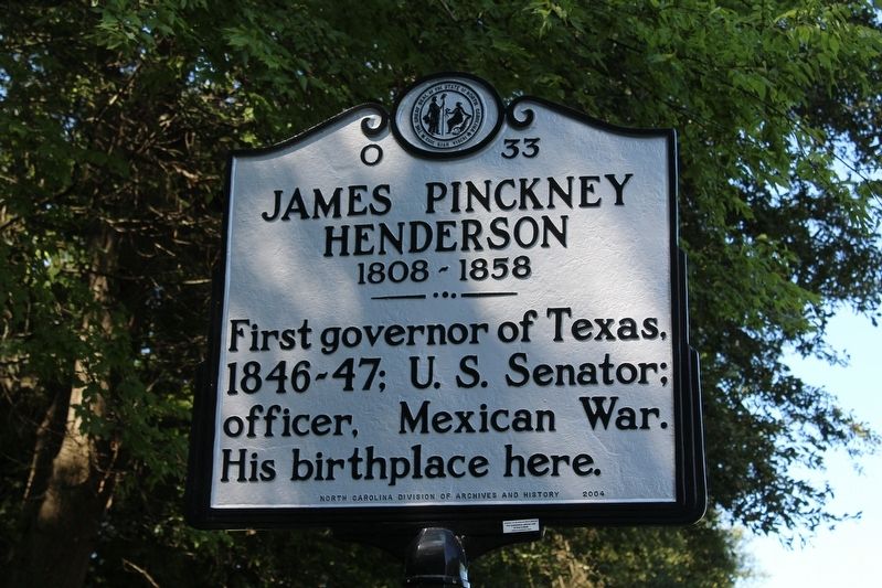 James Pinckney Henderson Marker image. Click for full size.