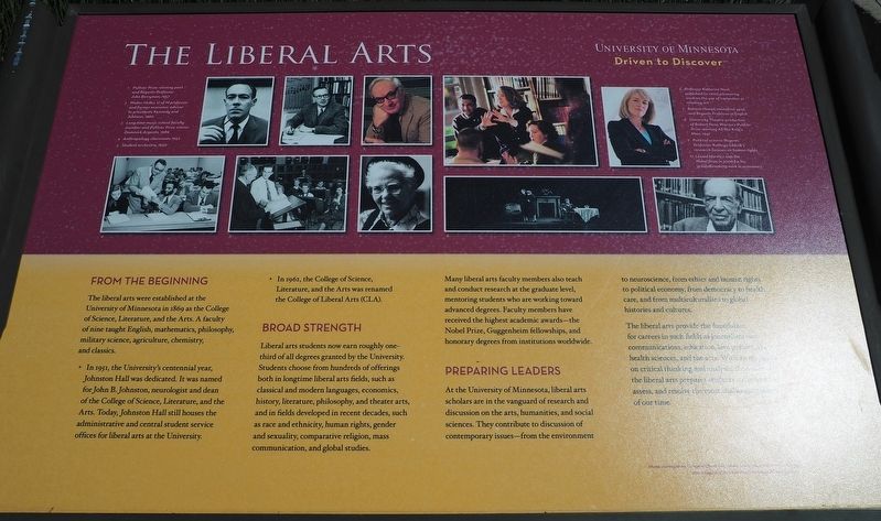 The Liberal Arts marker. Click for full size. The Liberal Arts marker image. Click for full size.