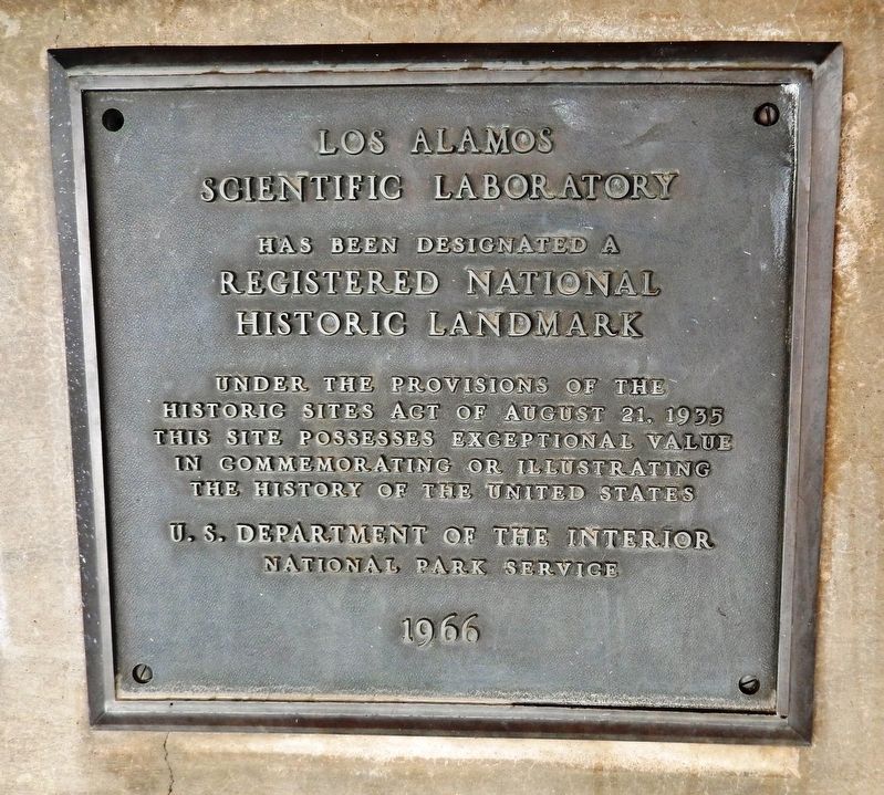 Los Alamos Scientific Laboratory Marker. Click for full size. Los Alamos Scientific Laboratory Marker image. Click for full size.