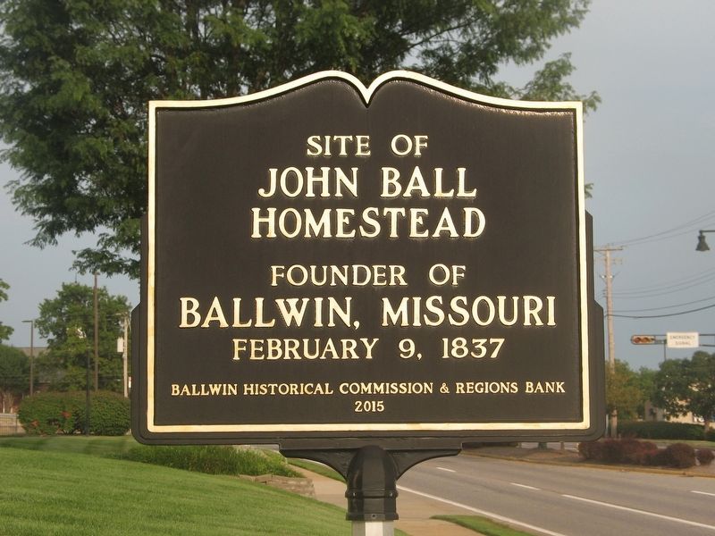 Site of John Ball Homestead Marker image. Click for full size.
