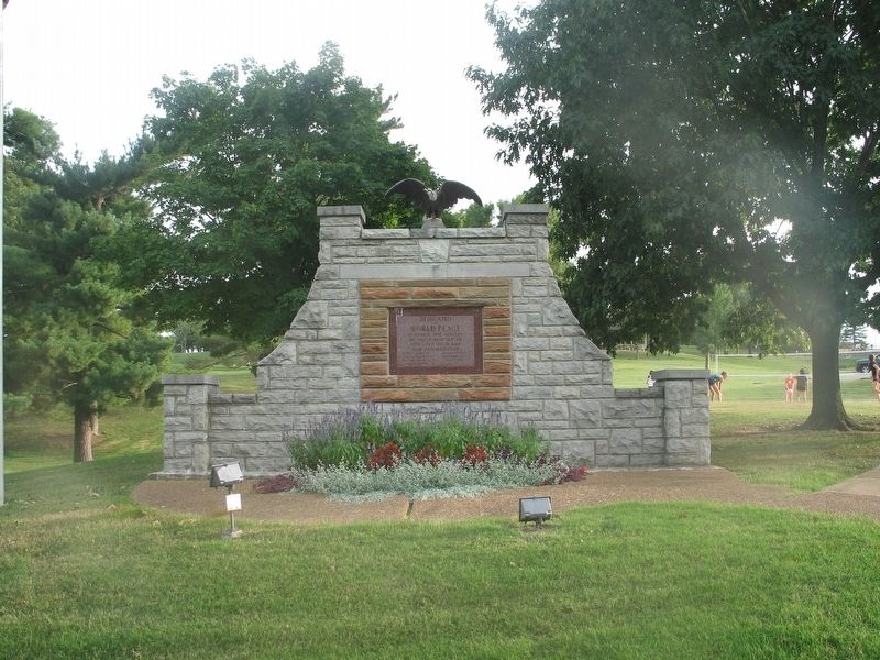 Structure containing the World Peace Marker. Click for full size. Structure containing the World Peace Marker image. Click for full size.