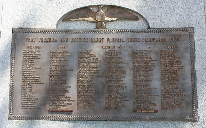 Catawba County War Memorial image. Click for full size.