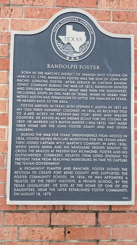 Randolph Foster Marker image. Click for full size.